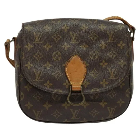 Authentic LOUIS VUITTON Monogram Saint Cloud GM Shoulder Bag M51242 LV - Picture 5 of 16